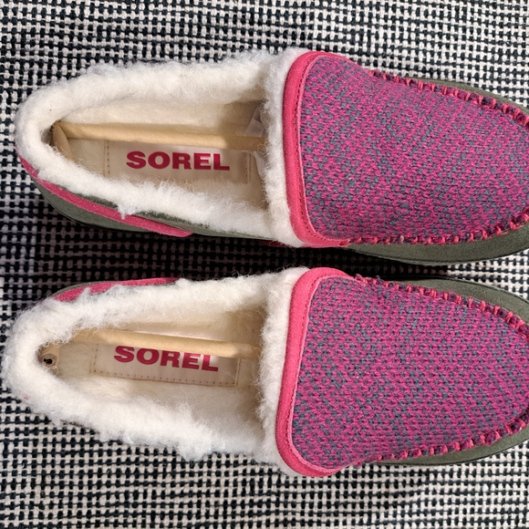 Sorel Shoes - SOREL Tremblant II Women's Pink Fleece-Lined Slip-On Moccasins Size 8
